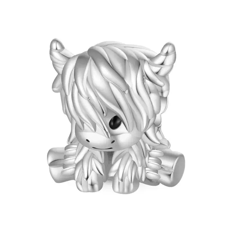 New Arrivals Highland Cow Dangle Charm Bead for Women fit European Original Silver Bracelet DIY Jewelry Accessories Gift Jewelry and Clovers
