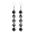 Gemstone Moon Fashion Glass Ball Star Long Earrings Ashley and Clovers
