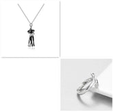 Love Hug Necklace Unisex Men Women Couple Jewelry Simple Temperament Clavicle Chain Valentines Day Lover Gifts Jewelry and Clovers
