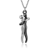 Love Hug Necklace Unisex Men Women Couple Jewelry Simple Temperament Clavicle Chain Valentines Day Lover Gifts Jewelry and Clovers