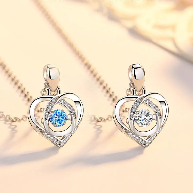 Beating Heart Necklace Women&