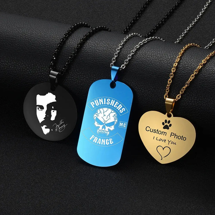 Custom Photo Heart Necklace-A Memory You Can Wear Jewelry and Clovers