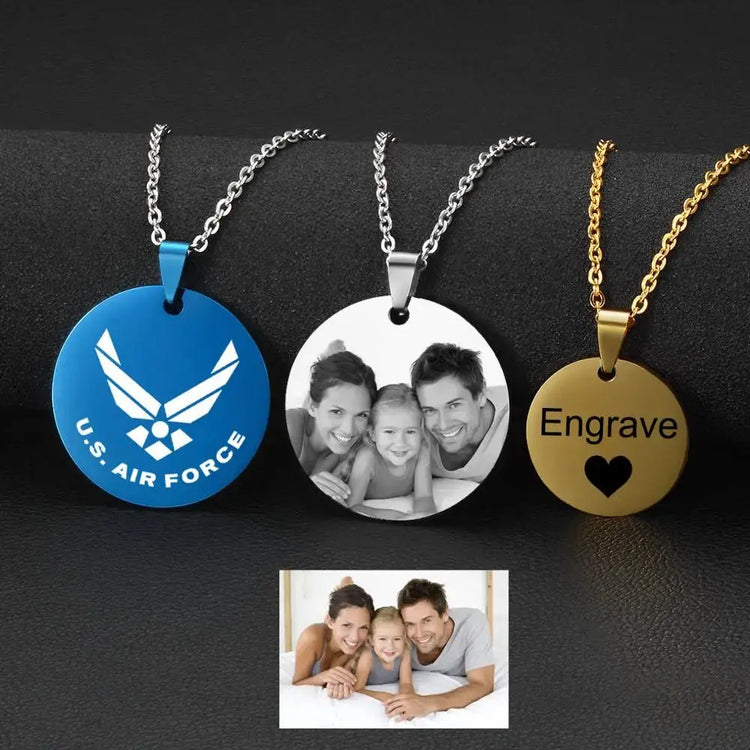Custom Photo Heart Necklace-A Memory You Can Wear Jewelry and Clovers