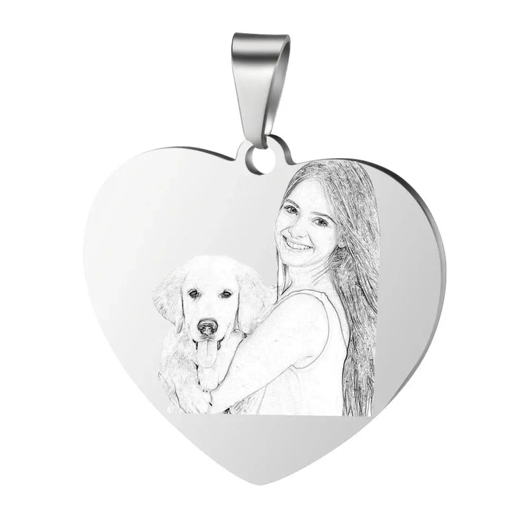 Custom Photo Heart Necklace-A Memory You Can Wear Jewelry and Clovers