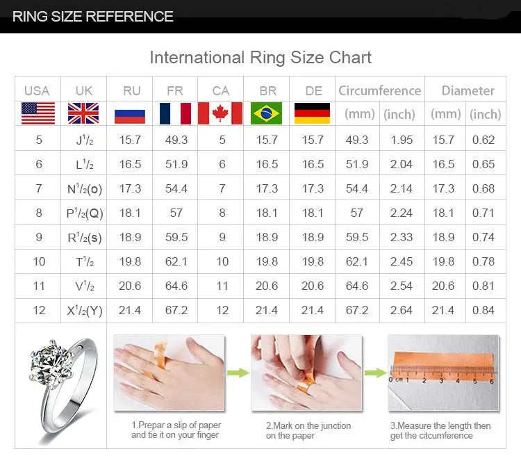 Hot New Luxury 925 Sterling Silver 1-3 Ct Real Moissanite Rings Wholesale Jewelry and Clovers