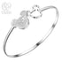 Fine Charms 925 Sterling Silver Mickey Bangle Bracelets For Women Wedding High Quality Fashion Jewelry Christmas Gifts LB001 Jewelry and Clovers