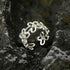 New Fashion Silver Color Green Flower Leaf Rose Daisy Enamel Open Finger Rings For Women Girl Jewelry Gift Dropship Wholesale Jewelry and Clovers