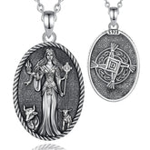 Eudora 925 Sterling Silver Brigid Goddess Necklace Brigid&