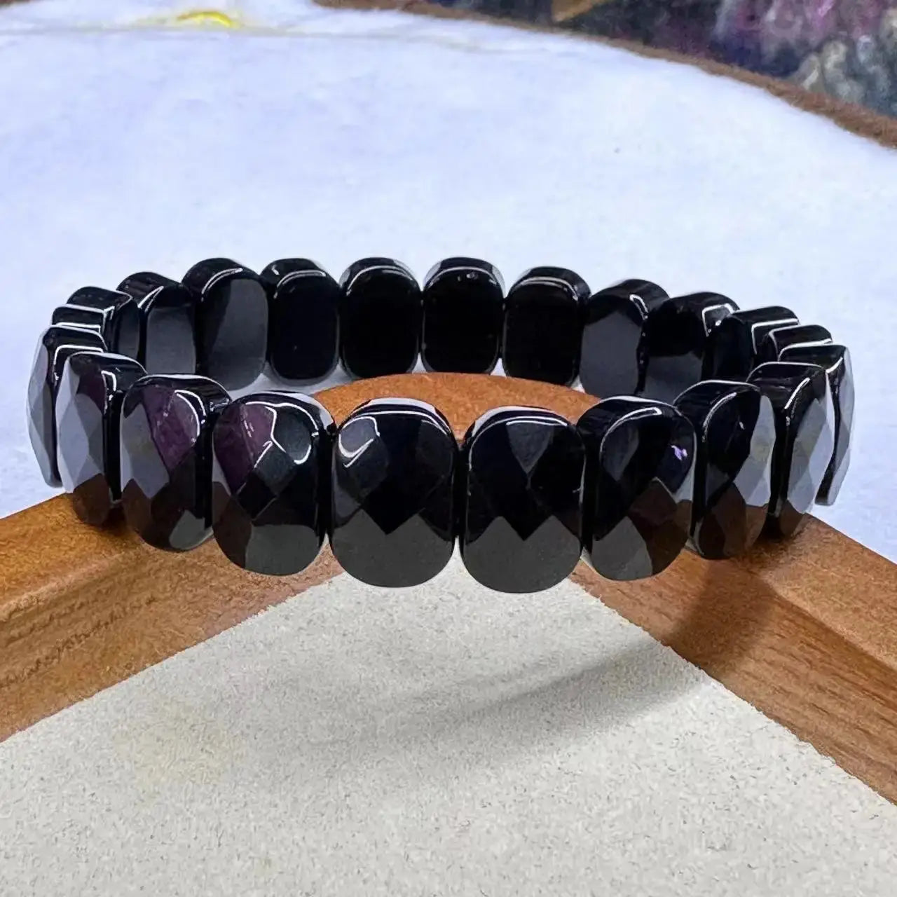 Natural Stone 8*14mm  Faceted Bracelets Lapis Labradorite Crystal  Red Jasper Agate Howlite Rhodonite Unakite For Wholesale Jewelry and Clovers