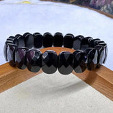 Natural Stone 8*14mm  Faceted Bracelets Lapis Labradorite Crystal  Red Jasper Agate Howlite Rhodonite Unakite For Wholesale Jewelry and Clovers
