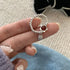 New Fashion Silver Color Green Flower Leaf Rose Daisy Enamel Open Finger Rings For Women Girl Jewelry Gift Dropship Wholesale Jewelry and Clovers