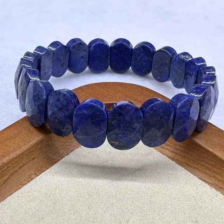 Natural Stone 8*14mm  Faceted Bracelets Lapis Labradorite Crystal  Red Jasper Agate Howlite Rhodonite Unakite For Wholesale Jewelry and Clovers