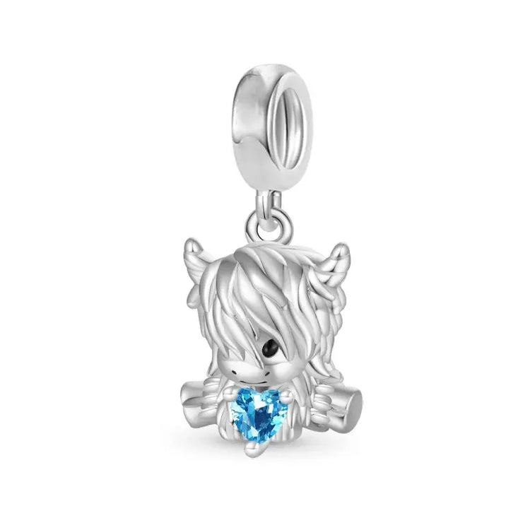 New Arrivals Highland Cow Dangle Charm Bead for Women fit European Original Silver Bracelet DIY Jewelry Accessories Gift Jewelry and Clovers