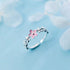 New Fashion Silver Color Green Flower Leaf Rose Daisy Enamel Open Finger Rings For Women Girl Jewelry Gift Dropship Wholesale Jewelry and Clovers