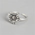 New Fashion Silver Color Green Flower Leaf Rose Daisy Enamel Open Finger Rings For Women Girl Jewelry Gift Dropship Wholesale Jewelry and Clovers