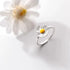 New Fashion Silver Color Green Flower Leaf Rose Daisy Enamel Open Finger Rings For Women Girl Jewelry Gift Dropship Wholesale Jewelry and Clovers
