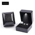 1PC LED Light Ring Box Engagement Proposal Wedding Luxury Gift Box Red Wine Ring Case for Valentine&