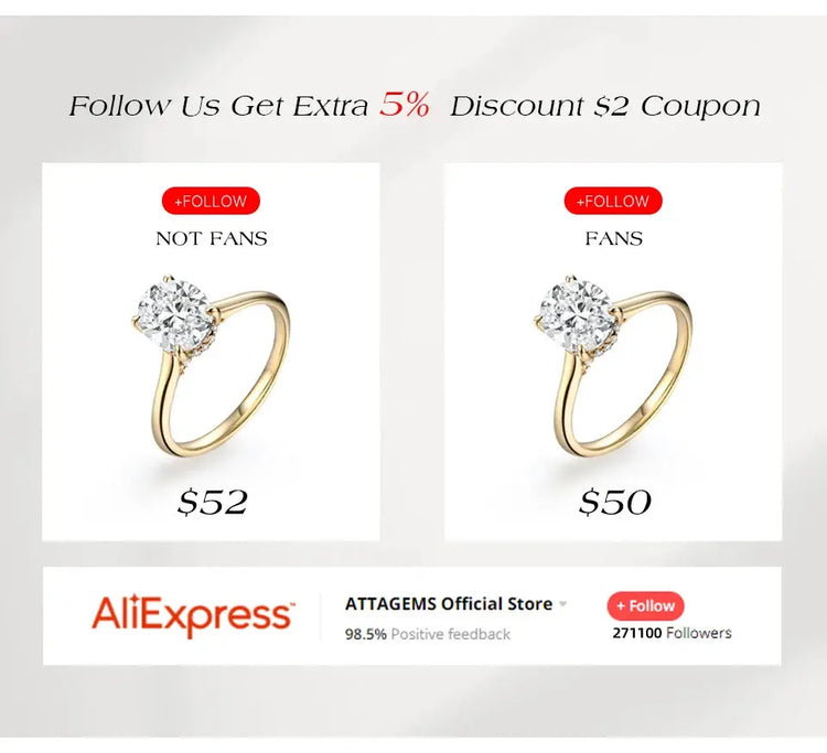 BRAND: ATTA GEMS Three-Stone Cluster Moissanite Ring for Women - 1CT Round Cut 100% 925 Sterling Silver Twist Engagement Fine Jewelry Jewelry and Clovers