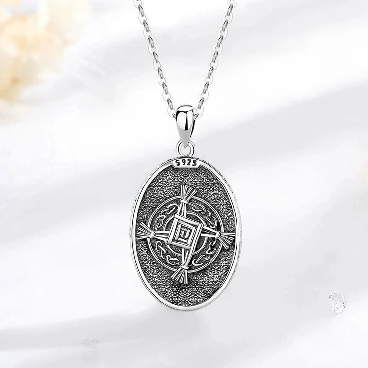 Eudora 925 Sterling Silver Brigid Goddess Necklace Brigid&