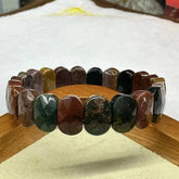 Natural Stone 8*14mm  Faceted Bracelets Lapis Labradorite Crystal  Red Jasper Agate Howlite Rhodonite Unakite For Wholesale Jewelry and Clovers