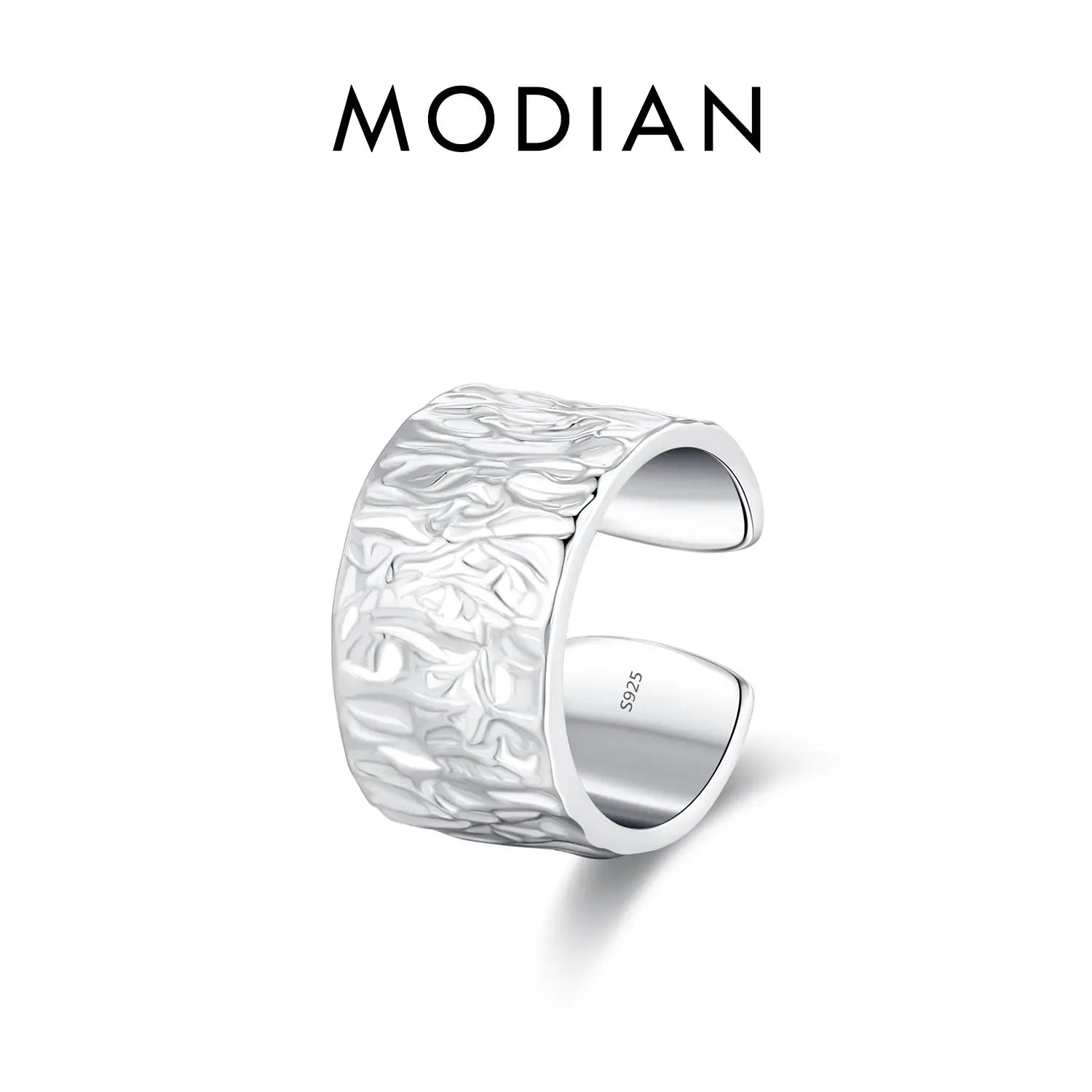 MODIAN 1PC Ear Cuff 925 Sterling SILVER Luxury Punk Geometric Clip Earrings Stackable Trendy Party Jewelry For Women: Girls Gift Jewelry and Clovers