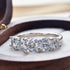 Luxury Total 3.6 Carat moissanite lab Diamonds Rings  Round Brilliant for Women Bride Wedding Band Gift fine dating Jewelry gift Jewelry and Clovers