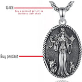 Eudora 925 Sterling Silver Brigid Goddess Necklace Brigid&