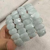 Natural Stone 8*14mm  Faceted Bracelets Lapis Labradorite Crystal  Red Jasper Agate Howlite Rhodonite Unakite For Wholesale Jewelry and Clovers