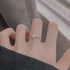 New Fashion Silver Color Green Flower Leaf Rose Daisy Enamel Open Finger Rings For Women Girl Jewelry Gift Dropship Wholesale Jewelry and Clovers