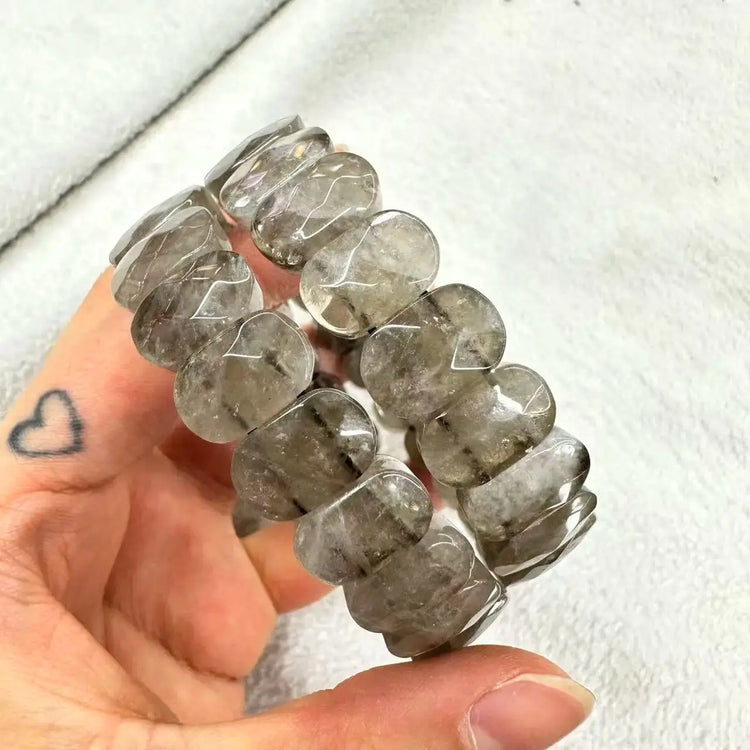 Natural Stone 8*14mm  Faceted Bracelets Lapis Labradorite Crystal  Red Jasper Agate Howlite Rhodonite Unakite For Wholesale Jewelry and Clovers