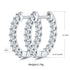 KNOBSPIN D VVS1 Moissanite Hoop Earrings for Women Sparking Diamond with GRA Original s925 Sterling Silver Plated 18k Earring Jewelry and Clovers