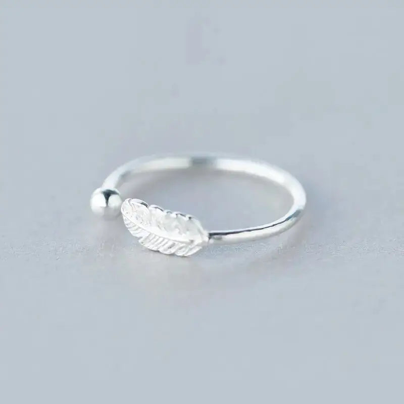 New Fashion Silver Color Green Flower Leaf Rose Daisy Enamel Open Finger Rings For Women Girl Jewelry Gift Dropship Wholesale Jewelry and Clovers