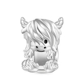 New Arrivals Highland Cow Dangle Charm Bead for Women fit European Original Silver Bracelet DIY Jewelry Accessories Gift Jewelry and Clovers