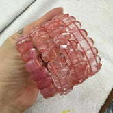 Natural Stone 8*14mm  Faceted Bracelets Lapis Labradorite Crystal  Red Jasper Agate Howlite Rhodonite Unakite For Wholesale Jewelry and Clovers