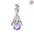 MISEFF New Original Bracelet 925 Sterling Silver Lovely Angel Girl Charms Beads For Jewelry Gifts Jewelry and Clovers