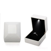 1PC LED Light Ring Box Engagement Proposal Wedding Luxury Gift Box Red Wine Ring Case for Valentine&