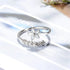 New Fashion Silver Color Green Flower Leaf Rose Daisy Enamel Open Finger Rings For Women Girl Jewelry Gift Dropship Wholesale Jewelry and Clovers