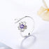 New Fashion Silver Color Green Flower Leaf Rose Daisy Enamel Open Finger Rings For Women Girl Jewelry Gift Dropship Wholesale Jewelry and Clovers