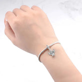 MISEFF New Original Bracelet 925 Sterling Silver Lovely Angel Girl Charms Beads For Jewelry Gifts Jewelry and Clovers