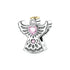 Charms Beads 925 Sterling Silver Pink Love Bow Rubik&