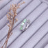 New Fashion Silver Color Green Flower Leaf Rose Daisy Enamel Open Finger Rings For Women Girl Jewelry Gift Dropship Wholesale Jewelry and Clovers