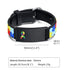 Custom Autism ID Bracelets Parents Gift To Son Boys, Colorful Puzzle Silicon Bracelet Free Engraving Jewelry and Clovers