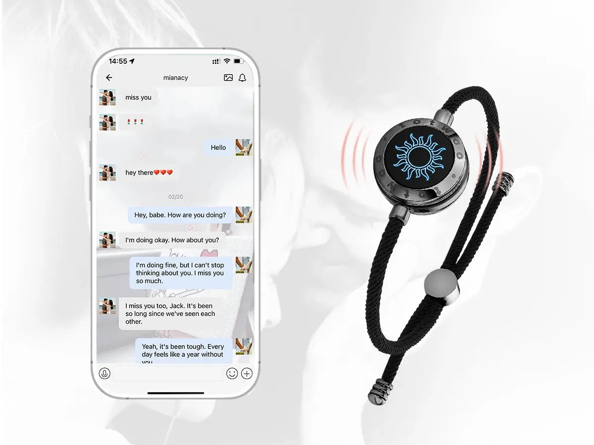 Totwoo Touch Single Bracelet - Long Distance Touch Bracelet Light up and Vibration Relationship Love Baracelet SMART BRACELET JEWELRY Jewelry and Clovers