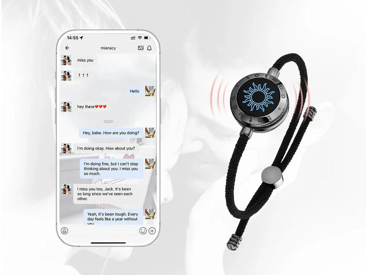 Totwoo Touch Single Bracelet - Long Distance Touch Bracelet Light up and Vibration Relationship Love Baracelet SMART BRACELET JEWELRY Jewelry and Clovers