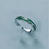 New Fashion Silver Color Green Flower Leaf Rose Daisy Enamel Open Finger Rings For Women Girl Jewelry Gift Dropship Wholesale Jewelry and Clovers