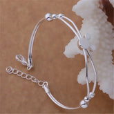 Fine Charms 925 Sterling Silver Mickey Bangle Bracelets For Women Wedding High Quality Fashion Jewelry Christmas Gifts LB001 Jewelry and Clovers