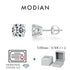 MODIAN D Color 1CT Moissanite Stud Earrings For Women 925 Sterling Silver 0.5CT Dazzling Lab Diamond Wedding Jewelry Gifts Jewelry and Clovers
