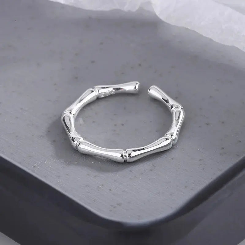 New Fashion Silver Color Green Flower Leaf Rose Daisy Enamel Open Finger Rings For Women Girl Jewelry Gift Dropship Wholesale Jewelry and Clovers