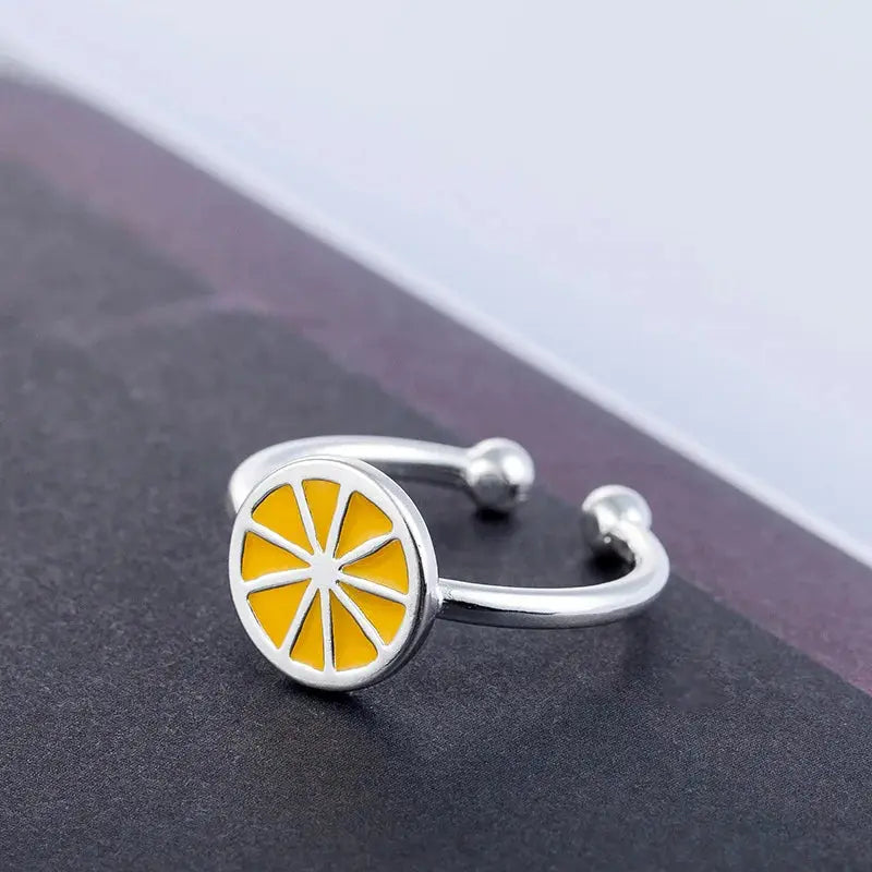 New Fashion Silver Color Green Flower Leaf Rose Daisy Enamel Open Finger Rings For Women Girl Jewelry Gift Dropship Wholesale Jewelry and Clovers