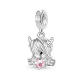 New Arrivals Highland Cow Dangle Charm Bead for Women fit European Original Silver Bracelet DIY Jewelry Accessories Gift Jewelry and Clovers